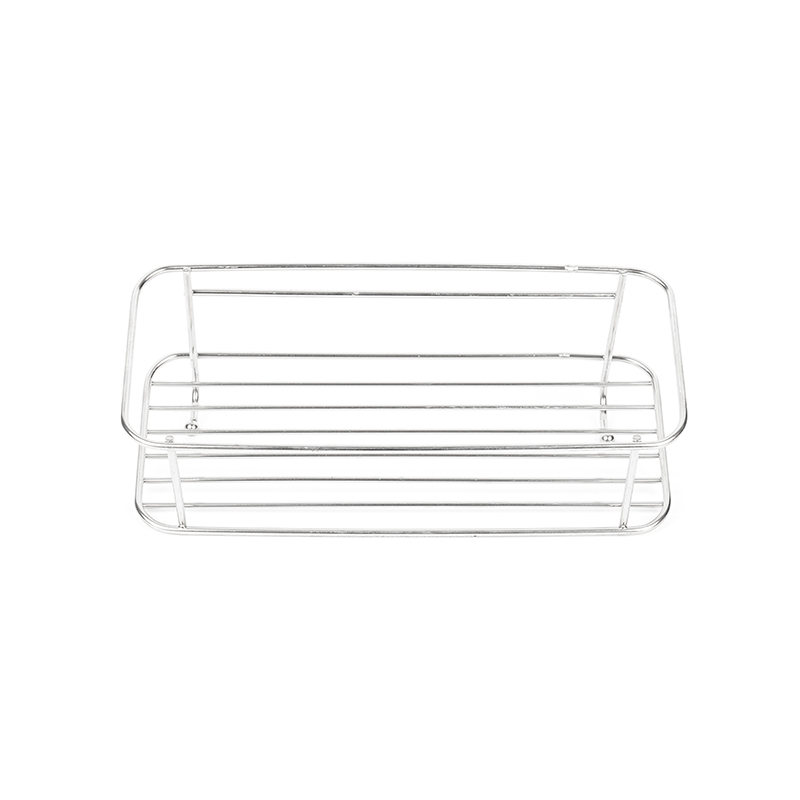 Cadru de duș adeziv din oțel inoxidabil cu cârlige