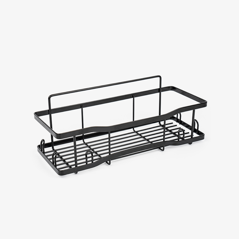 Coș de depozitare din sârmă metalică montat pe perete pentru bucătărie și baie