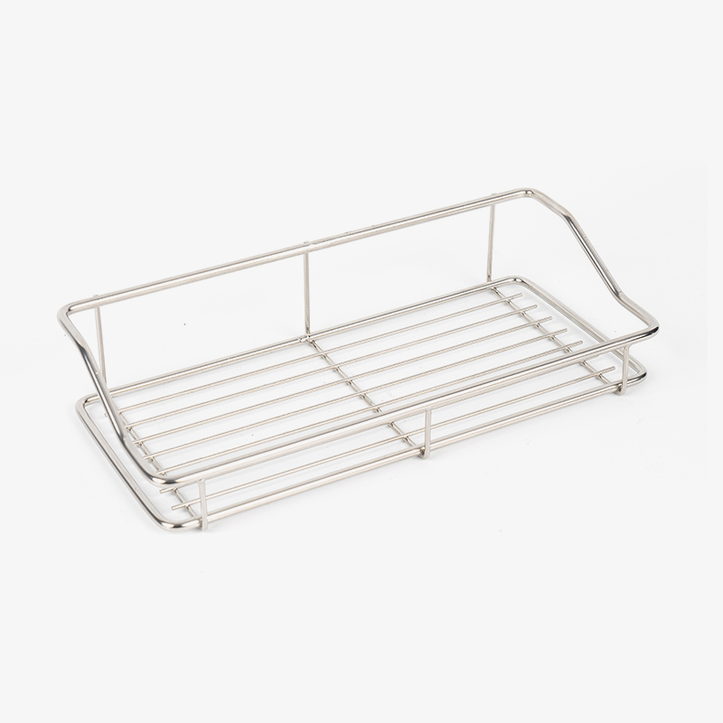 Raft de depozitare pentru baie din oțel inoxidabil fără găurire