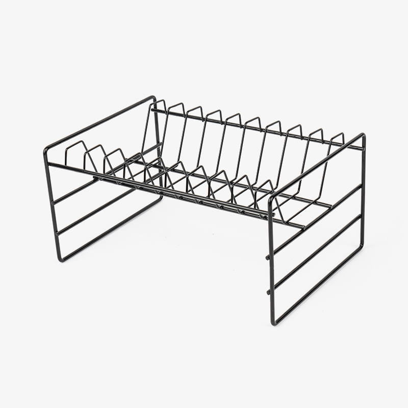 Suport de depozitare pentru chiuvetă multifuncțional negru pentru ustensile