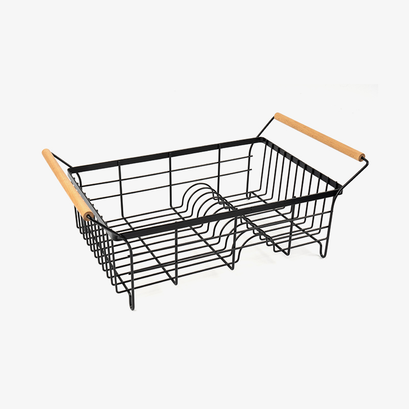 Suport pentru uscare vase din oțel inoxidabil cu suport pentru tacâmuri și scător