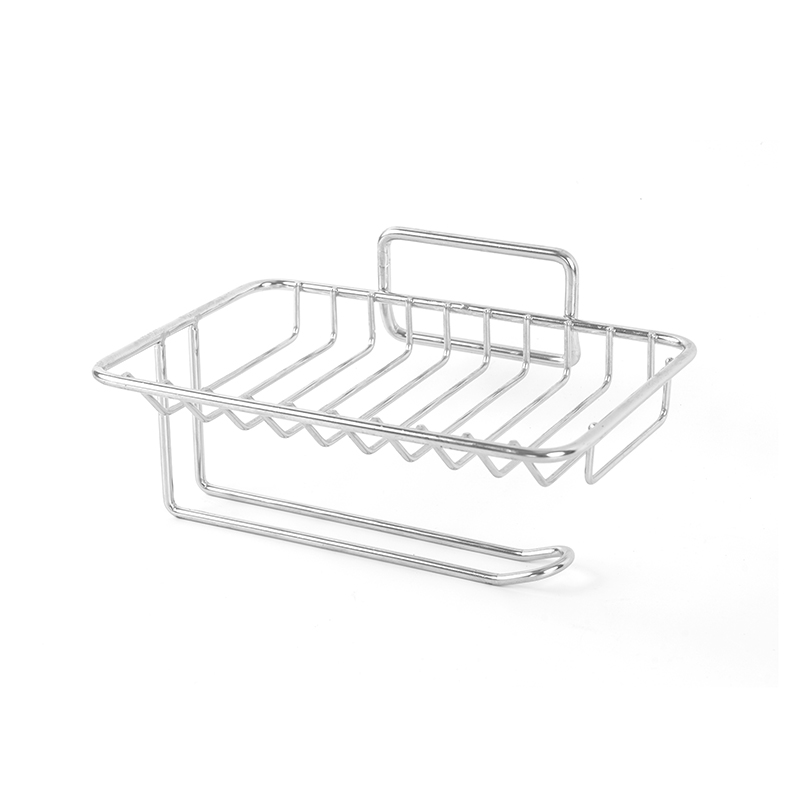 Vasă de săpun din ceramică cu auto-drenare și suport din oțel inoxidabil