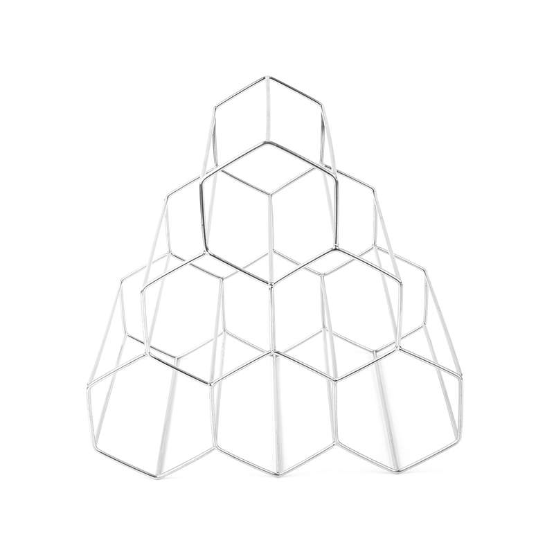 Suport pentru sticle de vin de sine stătător cu 3 niveluri pentru blat