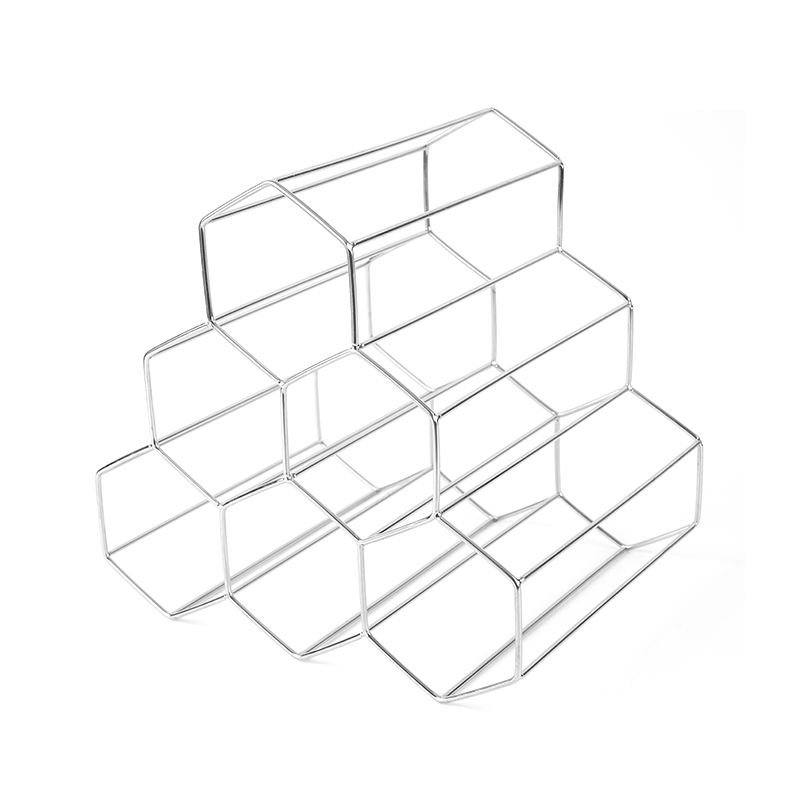 Suport pentru sticle de vin de sine stătător cu 3 niveluri pentru blat