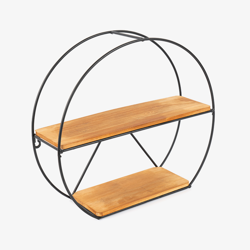 Raft de perete auriu și coș de depozitare suspendat pentru bucătărie