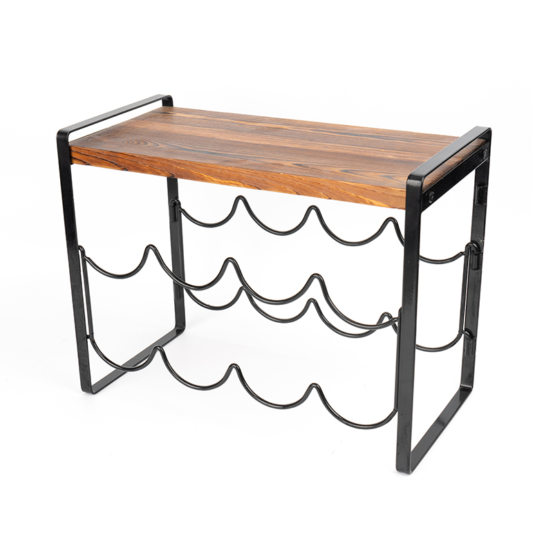 Sticle de vin de blat din lemn rustic, fără asamblare